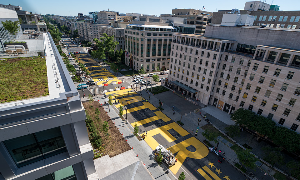 Black Lives Matter Plaza in Washington, DC