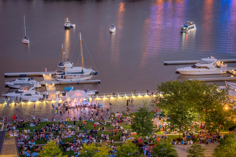 Free Friday night concert at The Yards Park on the Capitol Riverfront - Free summer activities in Washington, DC