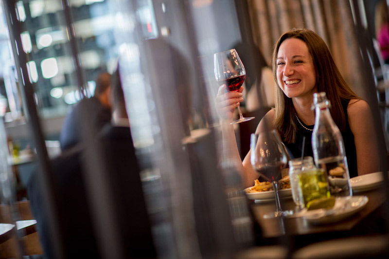 Couple dining at Art and Soul on Capitol Hill - Can't-fail first date idea in Washington, DC