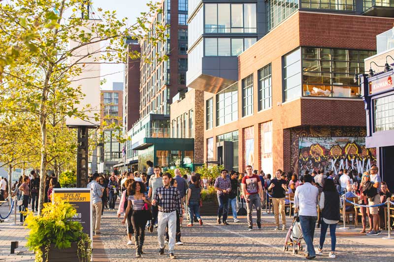 Visitors at The Wharf on the Southwest Waterfront - Where to eat, shop and play at The Wharf in Washington, DC