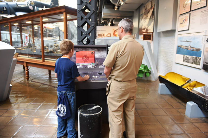 Visitors at the National Museum of the United States Navy - Off-the-beaten path museums in Washington, DC