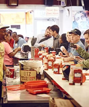 Ben's Chili Bowl counter