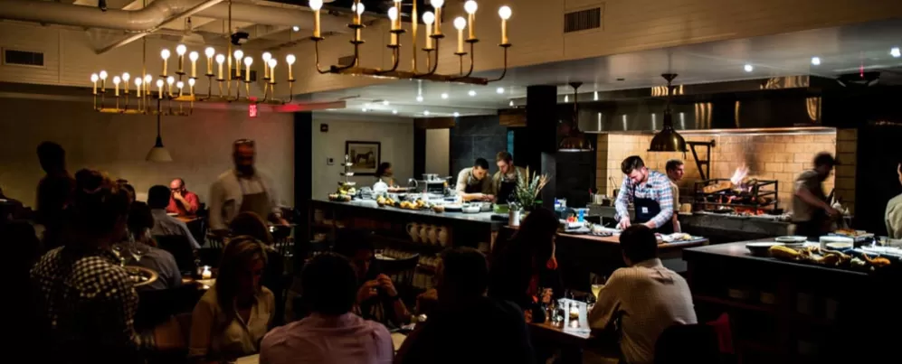 Dinner service at The Dabney in Shaw - Michelin-starred, romantic restaurant in Washington, DC